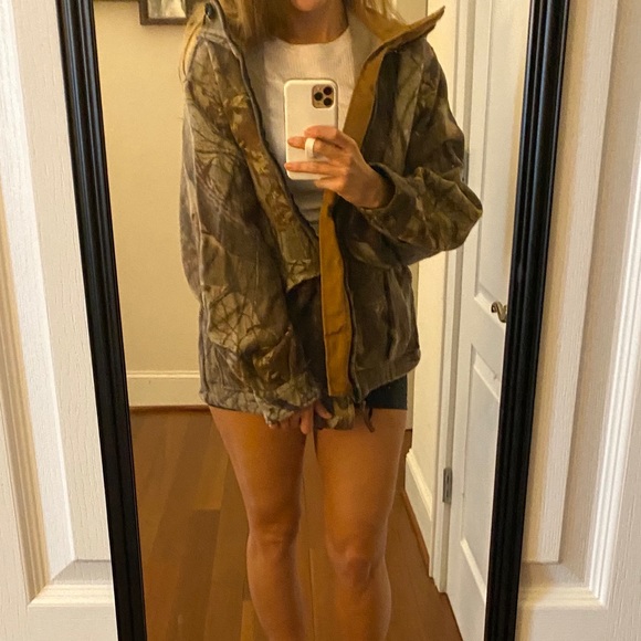 Vintage Woolrich 100% Wool Camo Oversized Men’s Jacket - Picture 2 of 13